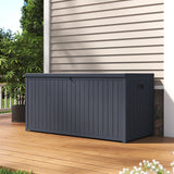 430L Abschließbare Wasserdichte Gartenbox aus Kunststoff