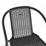 Stapelbare Gartenstühle aus PE-Rattan, 2er-S