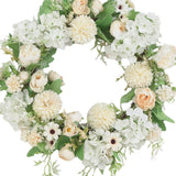 Spring Artificial Peony Wreath Mixed Flowers for Wedding Decor