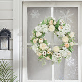 Spring Artificial Peony Wreath Mixed Flowers for Wedding Decor
