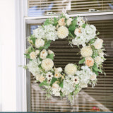Spring Artificial Peony Wreath Mixed Flowers for Wedding Decor