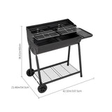 Outdoor-Garten-Holzkohlegrill mit Räde
