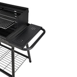 Outdoor-Garten-Holzkohlegrill mit Räde