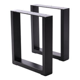 2-teiliges Set 40-cm hohe rechteckige Tischbeine aus Eisen