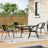 Rechteckiger Outdoor Esstisch mit/ohne Klappstühle