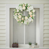 Spring Artificial Peony Wreath Mixed Flowers for Wedding Decor