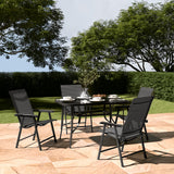 Rechteckiger Outdoor Esstisch mit Sonnenschirmloch