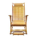 Bamboo Rocking Chair Foldable Recliner Sun Loungers Living and Home 