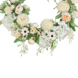 Spring Artificial Peony Wreath Mixed Flowers for Wedding Decor