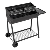 Outdoor-Garten-Holzkohlegrill mit Räde