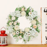 Spring Artificial Peony Wreath Mixed Flowers for Wedding Decor
